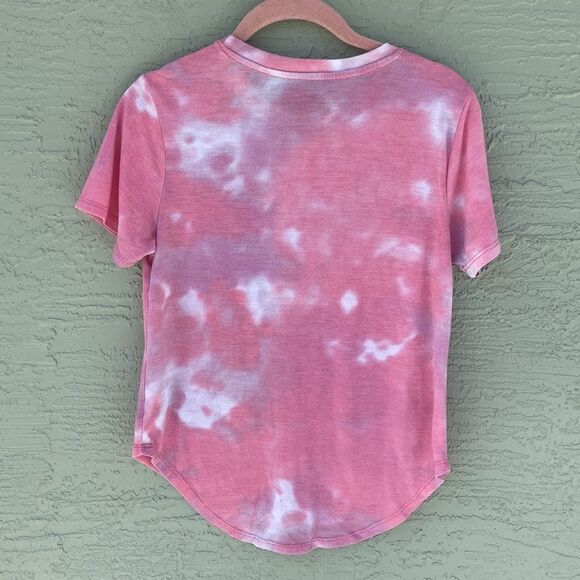 Disney Pink Tie Dye Lilo & Stitch Tee Shirt Sz M 7-9 - Picture 4 of 12